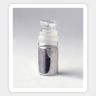 Liquid mercury in glass bottle (C019/8686) Sticker